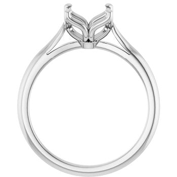 Platinum Solitaire mounting size 7.5