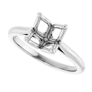 Platinum Solitaire mounting size 7.5