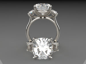 The Signature Trellis Trapezoid Engagement Ring