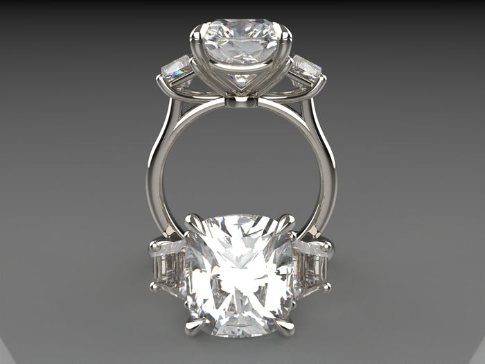 The Signature Trellis Trapezoid Engagement Ring