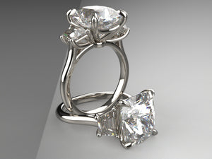 The Signature Trellis Trapezoid Engagement Ring