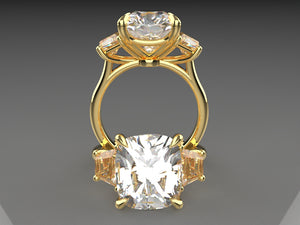 The Signature Trellis Trapezoid Engagement Ring