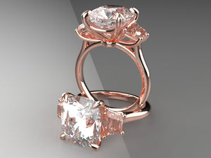 The Signature Trellis Trapezoid Engagement Ring