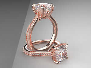 Annie's Signature Vintage Cathedral Diamond Solitaire