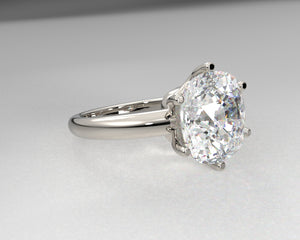 Erica's Bespoke 18kt/Platinum Engraved Vintage Engagement ring