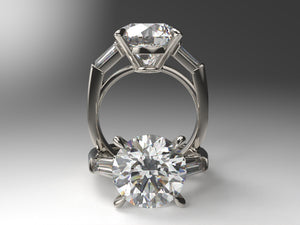 Harry Winston Inspired Classic Tapered Baguette Setting with lab grown diamonds Master Bench