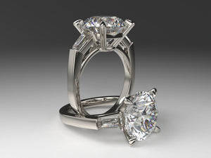 Harry Winston Inspired Classic Tapered Baguette Setting with lab grown diamonds Master Bench