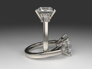 Harry Winston Inspired Classic Tapered Baguette Setting with lab grown diamonds Master Bench