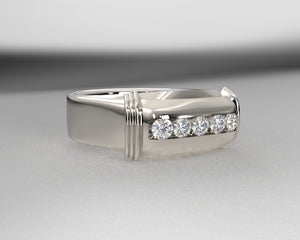 Glenn's Signature Mens Diamond Wedding ring