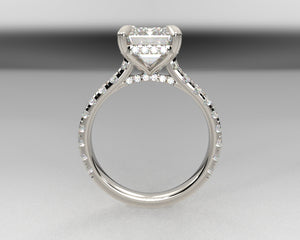 Evelina's Signature Split Prong Hidden Halo w Lab Diamonds