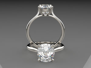 Michelle's Double Claw Basket Cathedral Solitaire