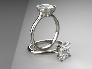 Michelle's Double Claw Basket Cathedral Solitaire