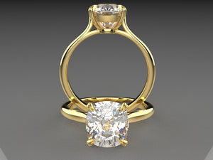 Michelle's Double Claw Basket Cathedral Solitaire