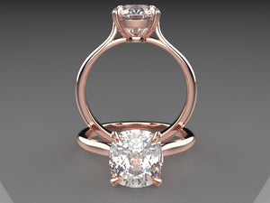 Michelle's Double Claw Basket Cathedral Solitaire