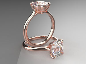 Michelle's Double Claw Basket Cathedral Solitaire