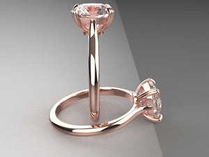 Michelle's Double Claw Basket Cathedral Solitaire