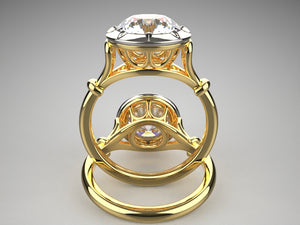 Emma's Art Nouveau Signature Solitaire Engagement Ring