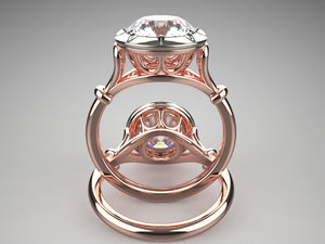 Emma's Art Nouveau Signature Solitaire Engagement Ring