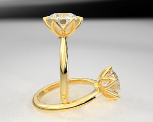 Janelle's Signature Solid Cathedral Engagement Ring