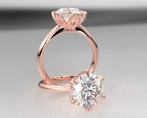 Janelle's Signature Solid Cathedral Engagement Ring