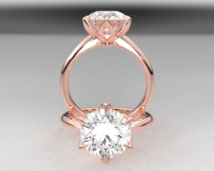 Janelle's Signature Solid Cathedral Engagement Ring