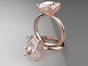 Master Bench Signature Solitaire with Draped Hidden Halo LG Diamonds