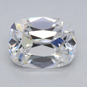 2.25ct D/E VVS2/VS1/VS2 Custom Cut Elongated August Vintage Cushion Cut Mined Diamond